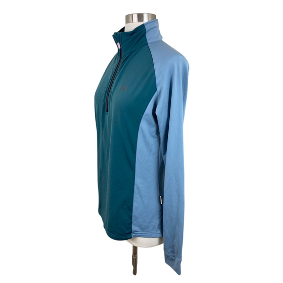 Horseware Thea Tech Quarter Zip Fleece Top Green Size Large Equestrian - Picture 2 of 5